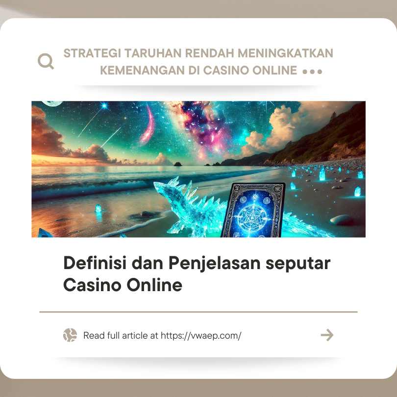 Strategi taruhan rendah meningkatkan kemenangan di casino online